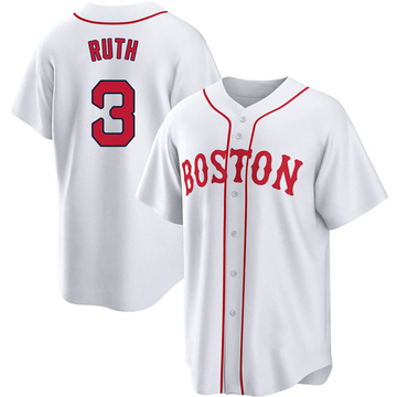 Boston Red Sox Babe Ruth Replica Road Cool Base Youth Majestic