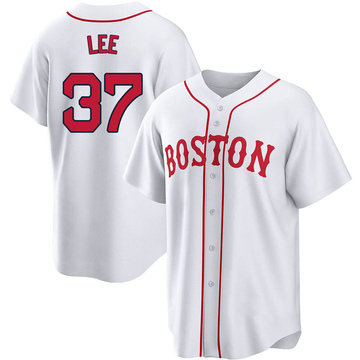 Men's Mitchell and Ness Boston Red Sox #37 Bill Lee Replica White