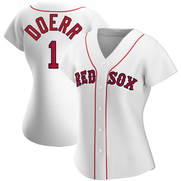 Youth Majestic Boston Red Sox #1 Bobby Doerr Replica Grey Road Cool Base  MLB Jersey