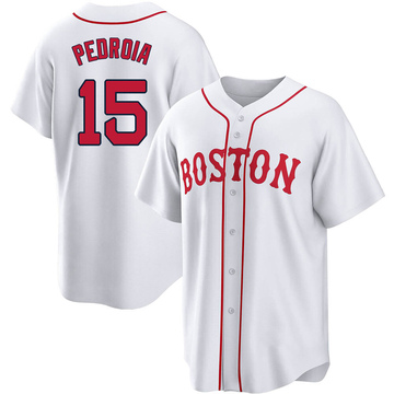 Youth Boston Red Sox 15 Dustin Pedroia Alternate Navy Jersey - Dingeas