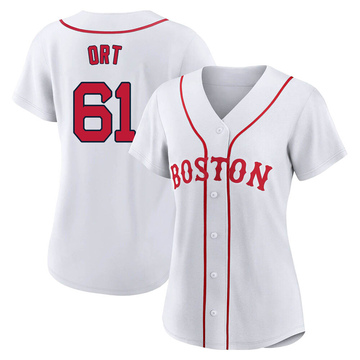 Kaleb Ort Boston Red Sox Women's Backer Slim Fit T-Shirt - Ash