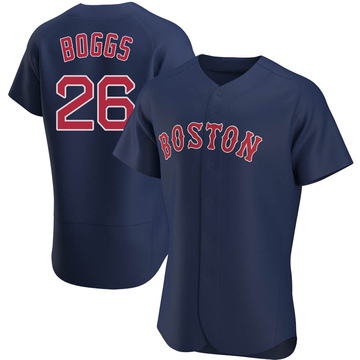 Wade Boggs Men's Authentic Boston Red Sox Navy Alternate Jersey