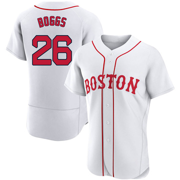 Wade Boggs Men's Authentic Boston Red Sox White 2021 Patriots' Day Jersey