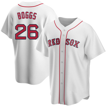 Wade Boggs Men's Replica Boston Red Sox White Home Jersey