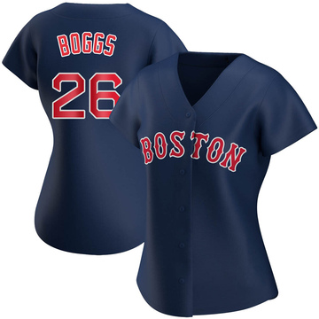 Wade Boggs Women's Authentic Boston Red Sox Navy Alternate Jersey