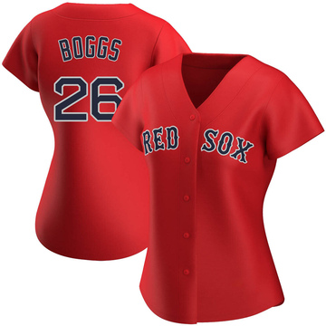 Wade Boggs Women's Authentic Boston Red Sox Red Alternate Jersey