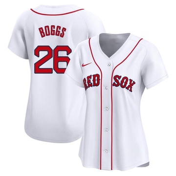 Wade Boggs Women's Limited Boston Red Sox White Home Jersey