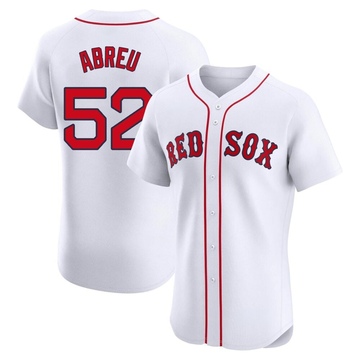 Wilyer Abreu Men's Elite Boston Red Sox White Home Jersey