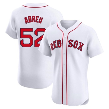 Wilyer Abreu Men's Elite Boston Red Sox White Home Patch Jersey