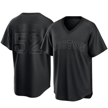 Wilyer Abreu Men's Replica Boston Red Sox Black Pitch Fashion Jersey