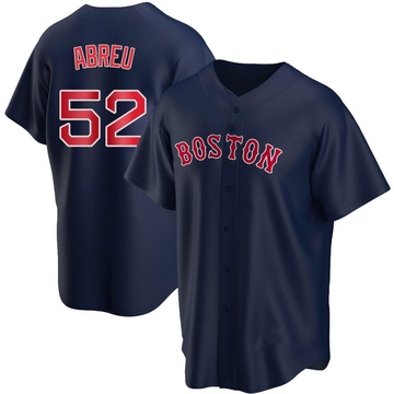 Wilyer Abreu Youth Replica Boston Red Sox Navy Alternate Jersey