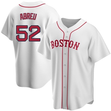 Wilyer Abreu Youth Replica Boston Red Sox White Alternate Jersey